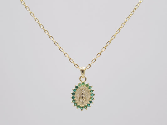 COLLAR MEDALLA VIRGEN MINI
