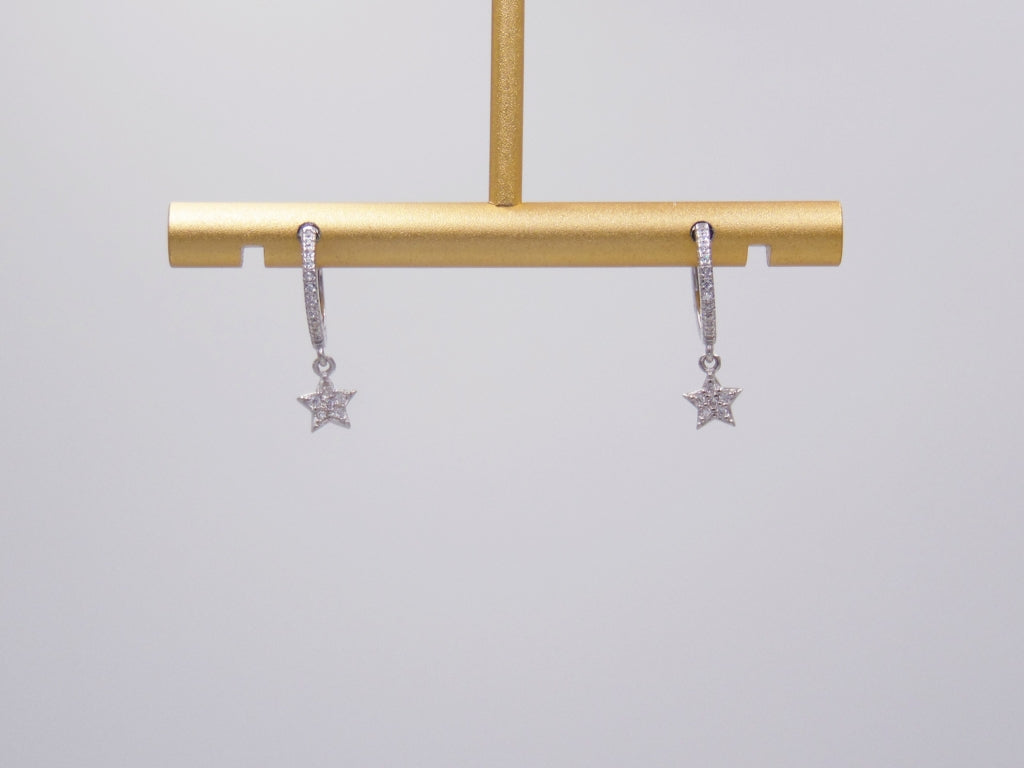 Arracada Estrellas Plateada