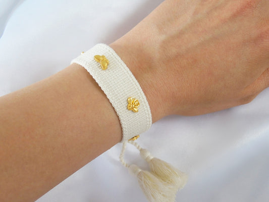 Pulseras De Tejido Con Charms