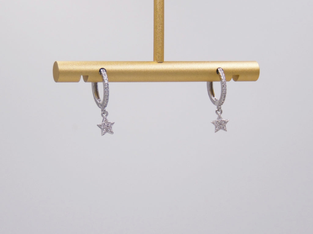 Arracada Estrellas Plateada