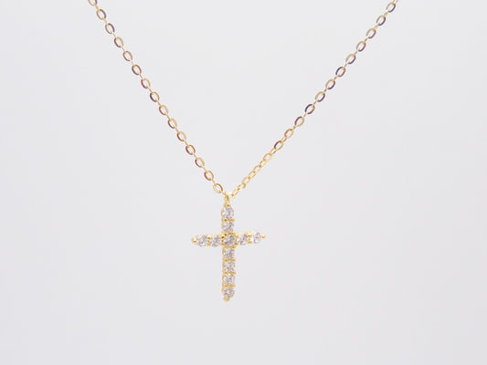 COLLAR CRUZ CON ZIRCONIAS