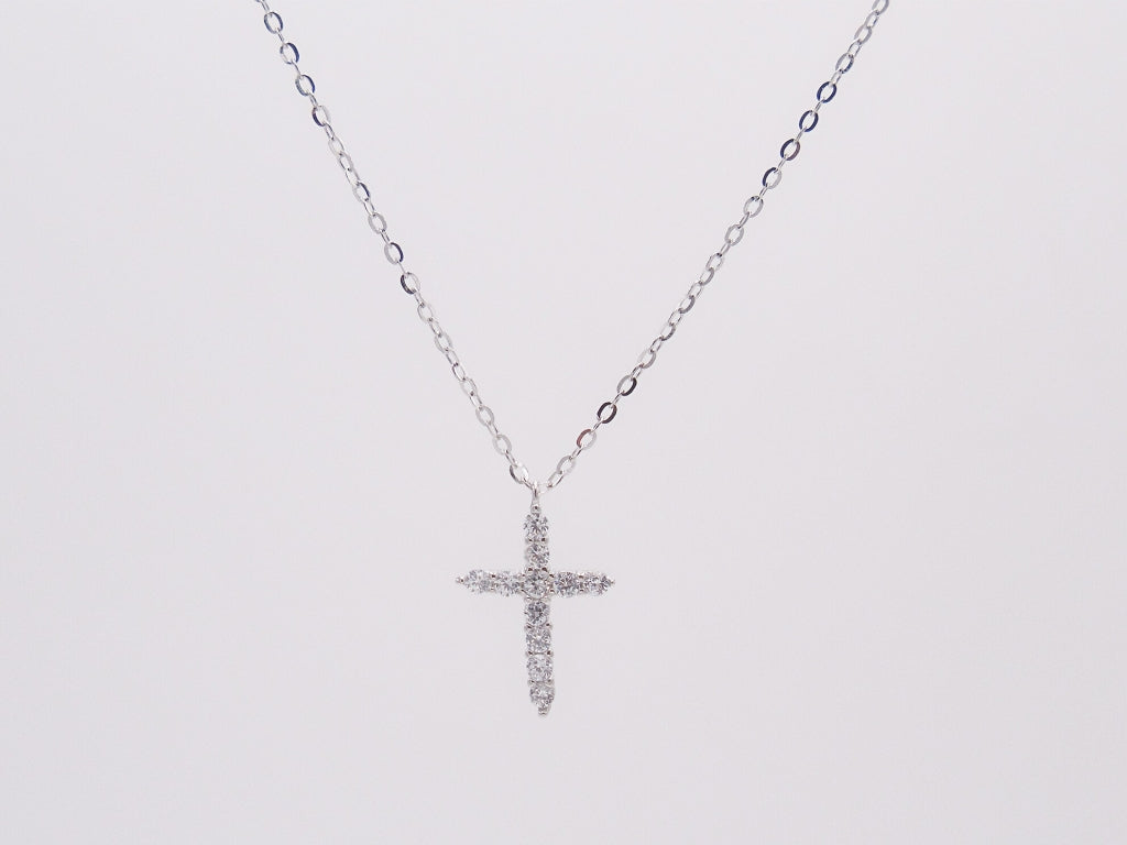 COLLAR CRUZ CON ZIRCONIAS