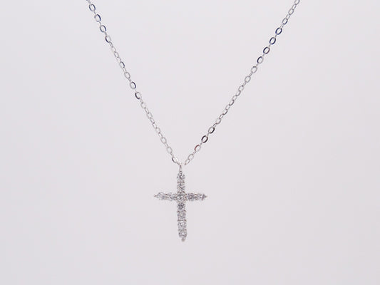 COLLAR CRUZ CON ZIRCONIAS