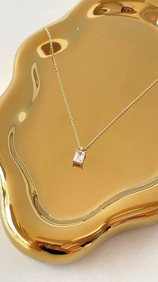 Emerald Cut Necklace
