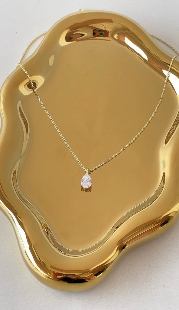 Pear Cut Necklace