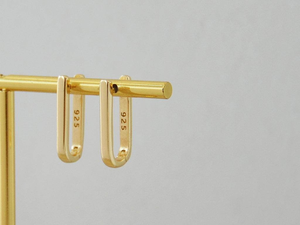 Gold Double Hoops
