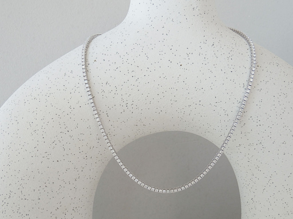 COLLAR TENNIS MOISSAINITA PLATEADO