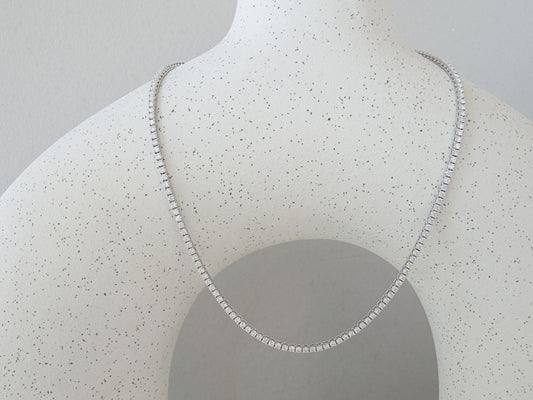 COLLAR TENNIS MOISSAINITA PLATEADO